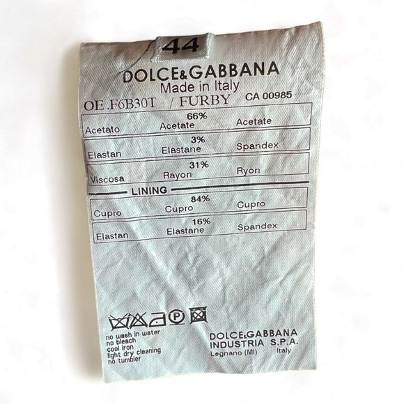 D&G Dolce & Gabbana Black Party Cocktail Ruched Dress Size 44/8 - Picture 11 of 11